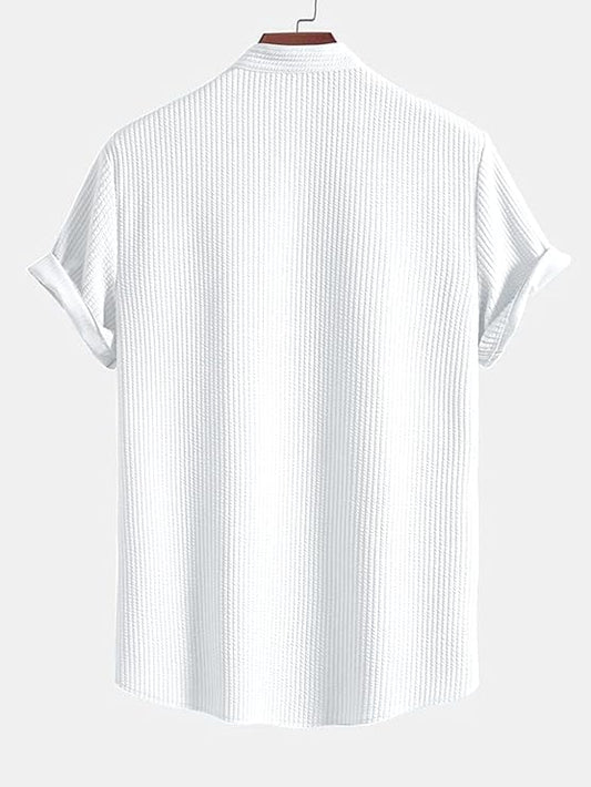 GRAVION Men's Polycotton Casual Shirt | Regular Fit | Printed & Solid | Short Sleeve | Trendy Styles (Plus Size & Combo Pack of 2