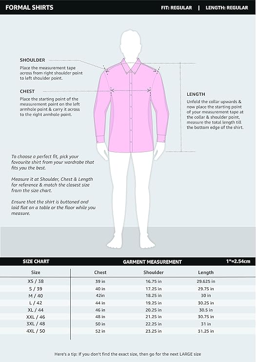 Arvigo Brand - Stylor Men's Solid Cotton Formal Shirt | Plain | Full Sleeve | Regular Fit | Plus Size & Combo Pack