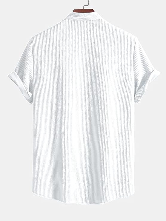 GRAVION Men's Polycotton Casual Shirt | Regular Fit | Printed & Solid | Short Sleeve | Trendy Styles (Plus Size & Combo Pack of 2