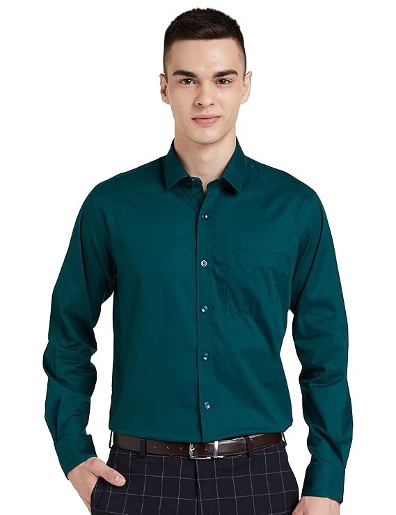 Arvigo Brand - Stylor Men's Solid Cotton Formal Shirt | Plain | Full Sleeve | Regular Fit | Plus Size & Combo Pack